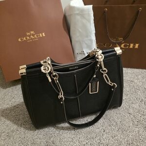 Coach Black Leather Handbag